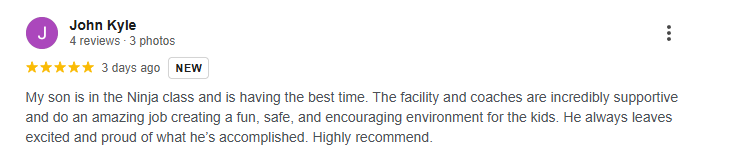 Google Review 5 star Review of Bowmanville's best summer camp