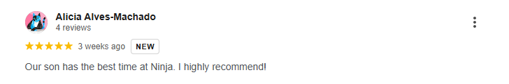 5 star google review 5 star Review of Bowmanville's best summer camp